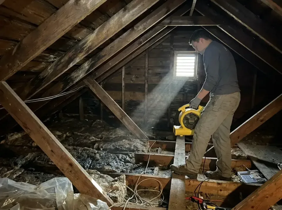 attic-water-damage-drying-proc-007 — frequently asked questions, Emergency Water Extraction & 24/7 Flood Response in Aventur…